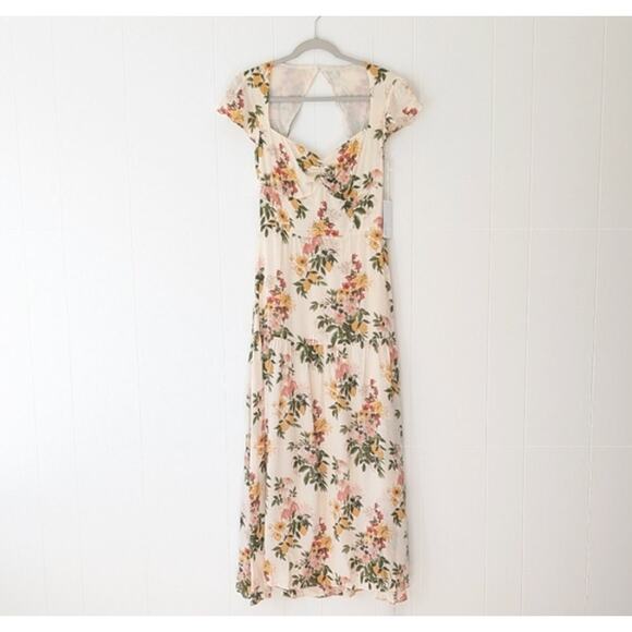 Reformation Myah Milo Floral Fit&Flare Midi/Maxi Dress, size US 8 - Picture 2 of 6
